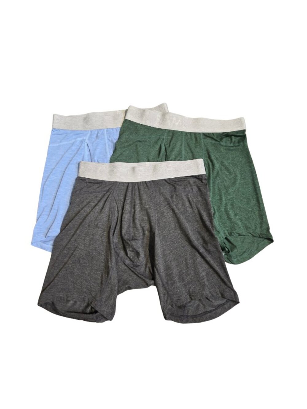 NIP BAMBOO COOL Mens 3-Pack Breathable Bamboo Viscose Boxer Briefs Size Small